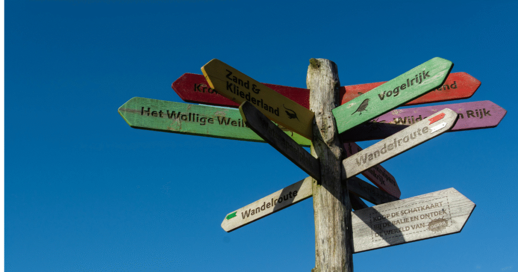 Ilustración sobre diferentes caminos de venta en negocios de servicios